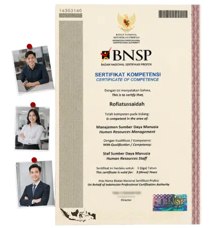 Ilustrasi Sertifikat BNSP